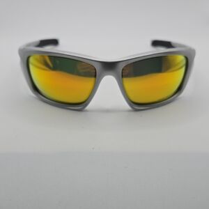 Oakley VALVE Silver Polarized Sunglasses with Yellow Lenses